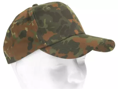 Czapka z daszkiem dla dzieci, kamuflaż flecktarn