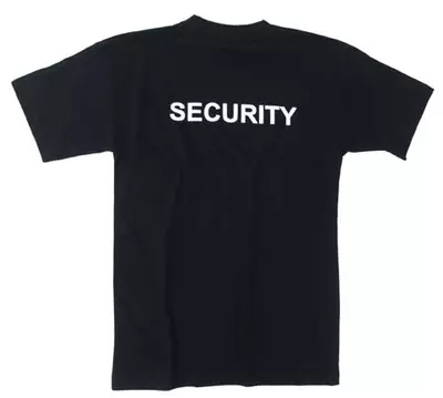 T-Shirt SECURITY, negro