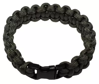 Bracelet paracorde, olive - 1,9 cm de large