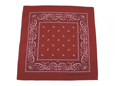 Pañuelo occidental (Bandana) color burdeos