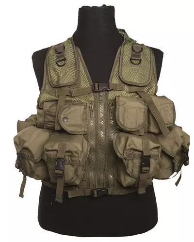 Kamizelka taktyczna TACTICAL - (9 kieszeni) oliwkowa