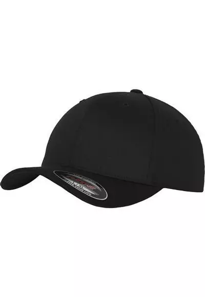 Cap Flexfit Wooly Combed, black/black