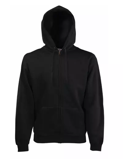 Fruit of the loom Kapuzensweatjacke, schwarz