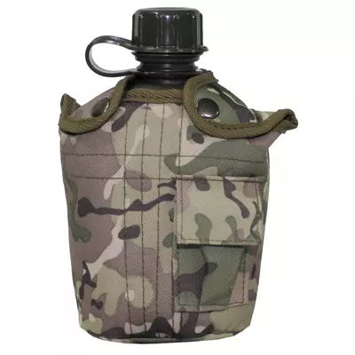 Botella de campo estadounidense, camuflaje 'operation' con funda - 1 l
