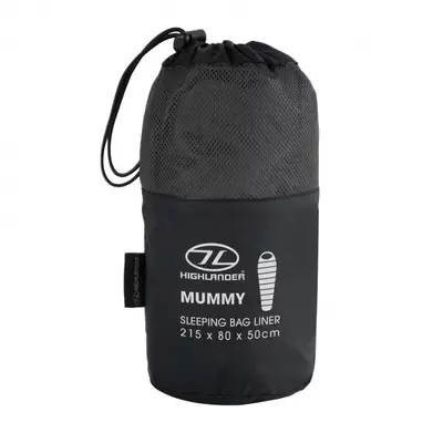 Sac de couchage doublure Mummy, (sac de couchage pour refuge) gris