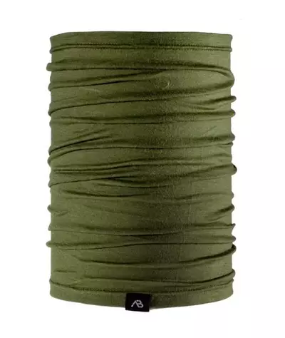 Pañuelo multifuncional (lana merino), color oliva