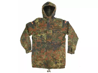 BW Bundeswehr Parka z podszewką, długi, oliwkowy - używany, oryginalny