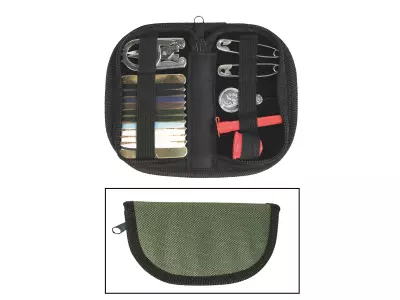 Trousse de couture avec étui, olive