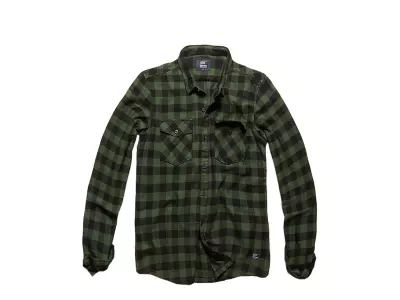 Chemise en flanelle Harley, vert/noir