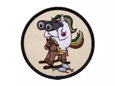 Cafe Viereck Aufklärer -Einhorn - Klett-Patch