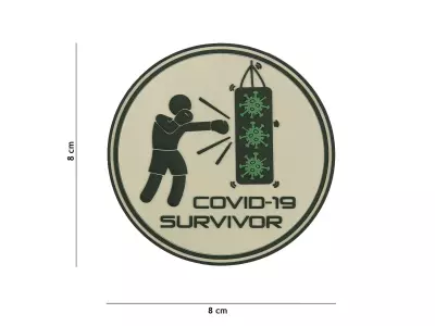 Patch Velcro 3D Covid19-Survivor