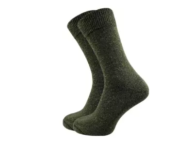 Dr. Bieler Herren Socken ARMY, oliv - halblang - 2er-Pack