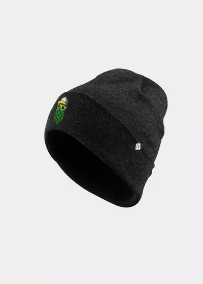 Bavarian Caps Gorro de punto Hopfinator, negro