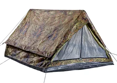 Tienda de campaña, Minipack para 2 personas, flecktarn