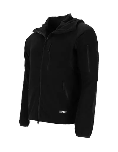A.B. Veste polaire à capuche DELTA, noire
