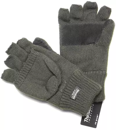 A.B. Army Fashion Strickfäustlinge/Handschuhe ohne Finger, oliv