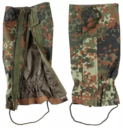 BW Bundeswehr Nässeschutzgamaschen, flecktarn