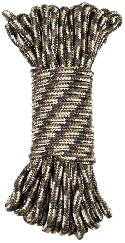 Commando Rope, camouflage - 15 m / Ø 5mm