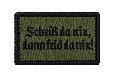 MOUNTAINHILL® Parche de velcro 'Scheiß da nix, dann...' - 4 x 6 cm, (colores de camuflaje)