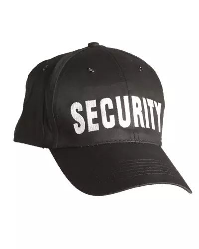 Baseballcap SECURITY, schwarz