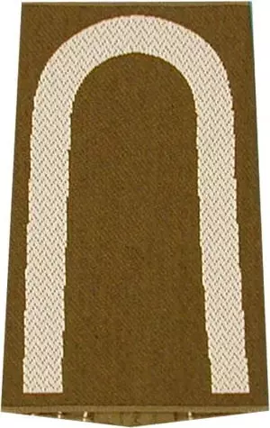 Rangschlaufen Unteroffizier oliv/weiß