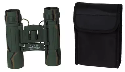 Fernglas, faltbar, 10x25, woodland, Ruby Linse