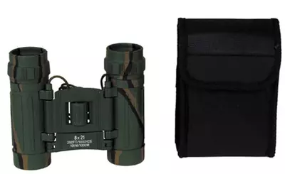 Fernglas, faltbar, 8x21, woodland, Ruby Linse