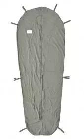Innenschlafsack (Hüttenschlafsack), (NL) m. RV oliv gebr.