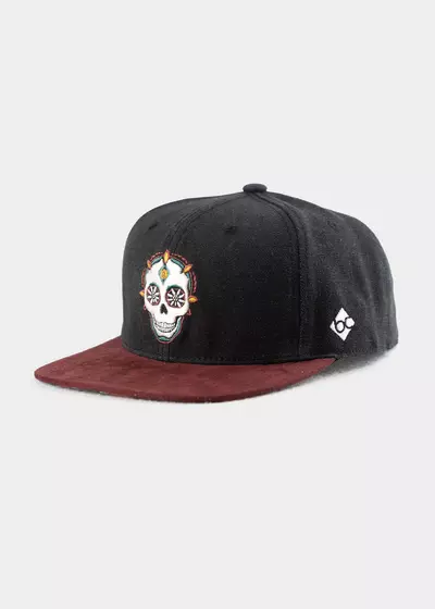 Bavarian Caps - Dia de muertos, schwarz (Snapback)