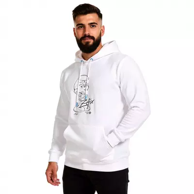 Bavarian Caps Kapuzenpullover MUFFI - Zefix, weiß