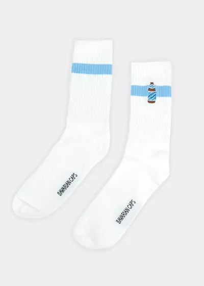 Bavarian Caps Sportsocken BAYRISCH HELL, weiß Gr. 41-46